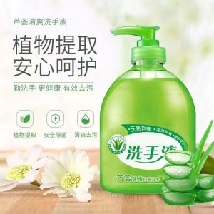 Antibacterial Hand Wash Gel 500ml 芦荟清香洗手液清香型杀菌消毒保湿按压瓶儿童家用家