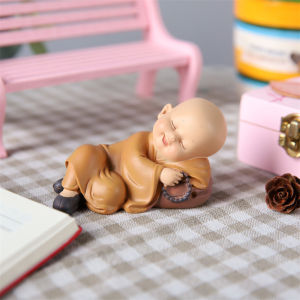 Tượng chú tiểu trang trí - nhiều sắc thái vui vẻ hạnh phúc bình an