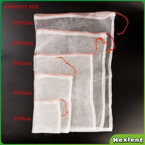 Nexlent Reusable Fruit Nylon Protection Bags Bird Net Barrier Bag for Garden Plant