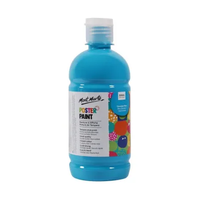 Màu Poster Paint Mont Marte 500ml Chính Hãng - Màu Vẽ Giấy Tô Tượng Thạch Cao Bìa Carton An Toàn
