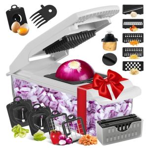 Multifunctional Vegetable Chopper Manual Slicer Easy-To-Use Kitchen Tool for Quick Food Prep