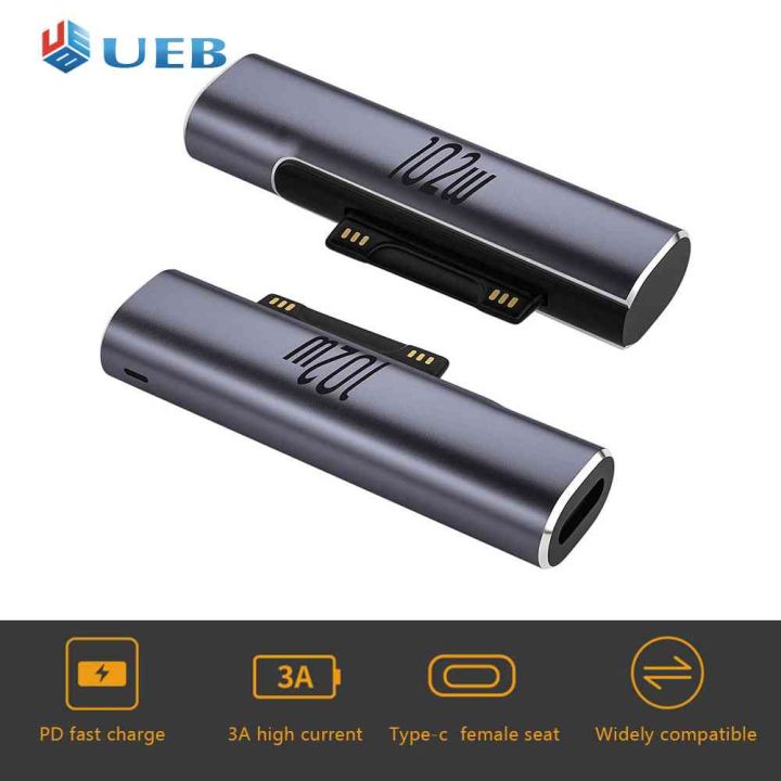 For Microsoft Surface Pro X 8 7 6 5 4 3 Go Book to Type C PD Tablet