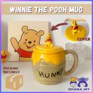 Ready Stock Disney Winnie the Pooh Quality Glass Cup Mugs Ceramic Mug Dinnerware Birthday Gift Cawan Murah