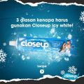 CLOSE UP PASTA GIGI ICY WHITE 160G Twinpack. 