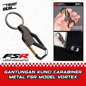 Gantungan Kunci Carabiner Mobil Motor FSR VORTEX Besi Metal Clasp Keychain