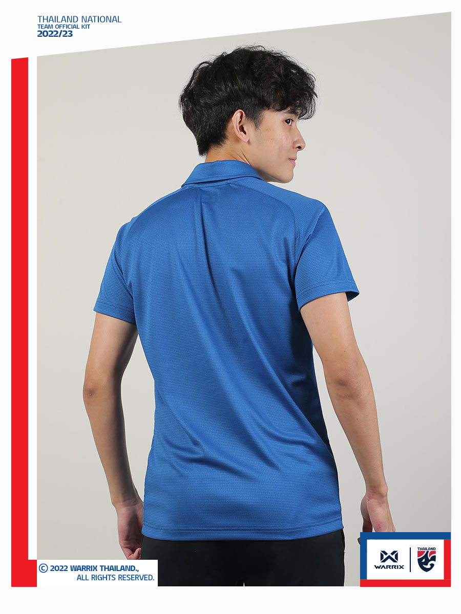 เสื้อโปโล WARRIX เสื้อฟุตบอลเชียร์คอโปโลทีมชาติไทย 2022/23 (Cheer Polo Version) (WA-224FBATH30)