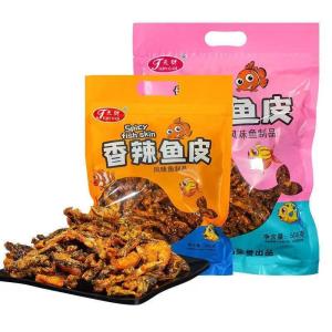 【250g】Sweet and Spicy Fish Skin 甜辣鱼皮麻辣鱼皮丝蜜汁鳕鱼皮甜辣大袋网红零 食