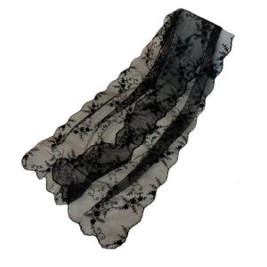 French Styles Lace Scarf With Flower Pattern Embroidery Neck Shawl Lace Shoulder Wrap For Women Casual and Special Event
