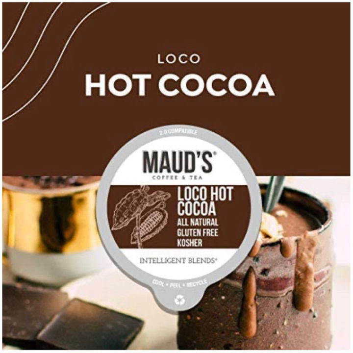Loco Hot Flavored Hot Chocolate K Cups 1pc Maud's Kosher Assorted