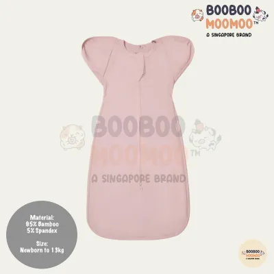 | BooBoo MooMoo 🇸🇬 | Bamboo Swaddle and Sleeping Bag - Arms Position Up Baby Sleepsack 0-3M/3-6M/6M to 1Y