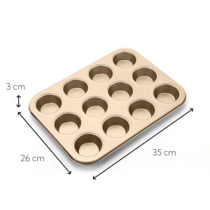 Burger Bun Baking Pan 6 Cavity Bread Mold Nonstick Carbon Steel Food Grade Reusable Oven Bakeware Home Kitchen