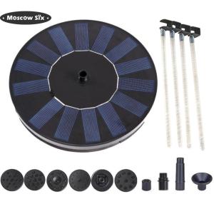[Nóng] Máy bơm đài phun nước nổi sử dụng năng lượng mặt trời 5LED 1.2W/1.4W Máy bơm đài phun nước sử dụng năng lượng mặt trời cho ao vườn bồn tắm cho chim hồ bơi ngoài trời