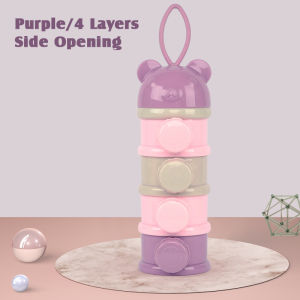 4 Layer Baby Milk Powder Box Stackable Portable Milk Powder Storage Container BPA Free Food Storage Bekas Susu Baby Kedap Udara 婴儿奶粉盒