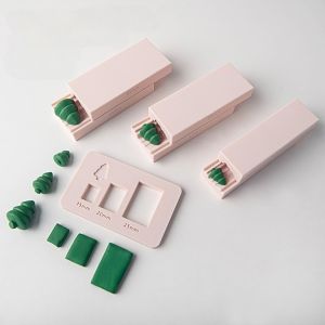 BENGPEN Handmade Christmas Tree Shaping Mold 15/20/25mm Rolling Rubbing Soft Clay Xmas Tree Mold Professional Rapid Forming Polymer Clay Maker Potters