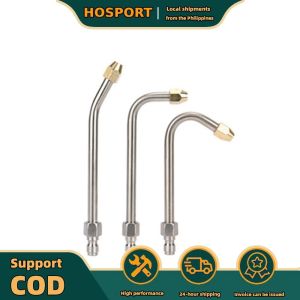 【HOSPORT】 3Pcs High Pressure Washer Extension Wand Multi Angled Extension Lance for Gutter Cleaning Tools