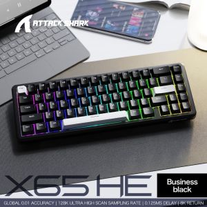 【SETUP BUDOL】 ATTACK SHARK X65HE Pro Quickly Trigger Mechanical Keyboard Wired Magnetic Switch RGB