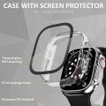 Ultra Thin Hard PC Case Tempered Glass Screen Protector Protective Cover Compatible For Apple Watch Ultra/Ultra 2 49mm/Ultra3 49mm Smartwatch Case Cover. 