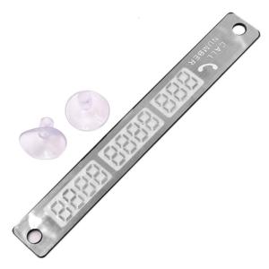 ป้ายที่จอดรถชั่วคราวรถสำหรับป้ายทะเบียนรถจอดรถแบบซ่อนที่เคลื่อนไหวได้สร้างสรรค์แผ่นตัวเลข SUV หยุดส่องแสง