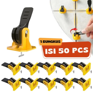 50 pcs Alat Pasang Keramik Perata Keramik Putar Reusable Tile Leveling SPACER Tile Leveling