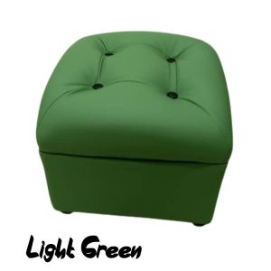 PVC Leather Stool Footstool Pouf Ottoman Square PU Faux Leather Stool Luxury Small Sofa Bench Chair Shoe Changing Chair Bench Chair New Year Gift 小凳子