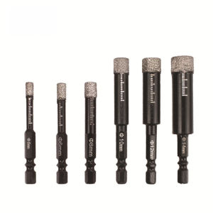 ✨⚡ Hex Shank Anti-Slip Tile Drill Bit Set Sharp & Durable Hole Saws With Wear-Resistant Dry Drilling Waterproof Dustproof For Ceramic/Masonry Accessories