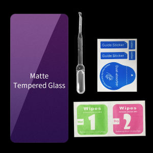 Anti UV Purple Blue Light Matte Frosted Tempered Glass For iPhone 15 14 13 12 11 Pro XS Max XR X 8 7 6 6s SE 2020 Plus Screen Protector Glass