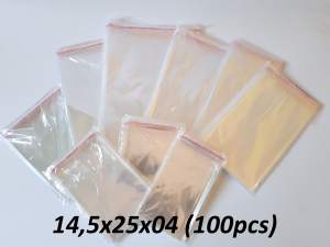 Plastik Seal OPP 145x25 (100 lembar) / Plastik Seal 145 x 25 Bening Lem Rekat Roti Undangan