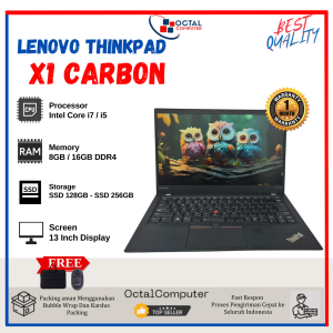 Laptop Lenovo Thinkpad X1 Carbon - Core i7/i5 SSD-Second Murah Garansi