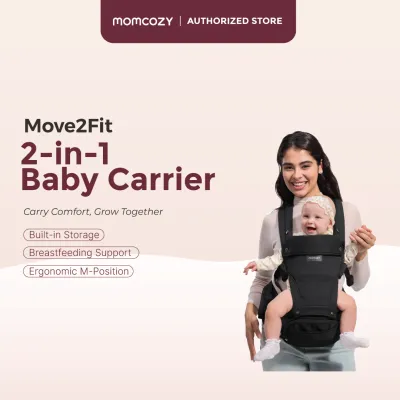 Momcozy Move2Fit 2-IN-1 Hip Seat Baby Carrier