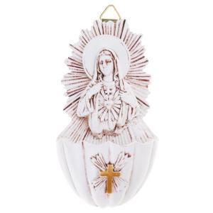 Sacred Holy Water Font Key Organizer Wall Mount Catholic Religious Key Storage Box Easy Installation with Back Hook