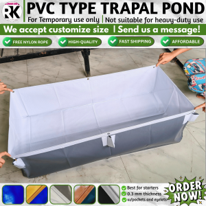 3x2x1ft PVC POND FISH TANK AZOLLA POND CRAYFISH TANK (TEMPORARY) DURABLE