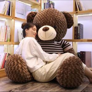 Gấu bông Teddy 🛡𝑯𝒂̀𝒏𝒈 𝑪𝒂𝒐 𝑪𝒂̂́𝒑🛡 gối ôm hình thú nhồi bông siêu to khổng lồ 1m8/1m5/1m3/1m1/90cm