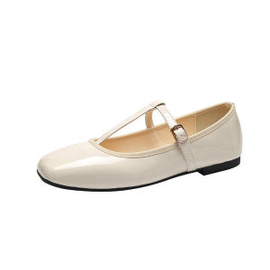 Ielgy Mary Jane giày vuông Toe phẳng duy nhất giày đơn 2024 mới Giày nữ t-belt