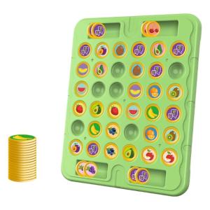 Children Themed Reversible Board Game for Family Activity Logical Skills Training and Memory Exercise Chess Toy