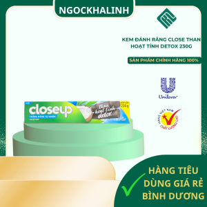Kem đánh răng Closeup than hoạt tính Detox 230G