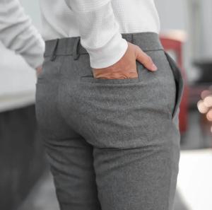 Celana Kantor Pria Slimfit Kain Katun Panjang Abu Muda Hitam Abu Tua Murah Dasar Bahan Semi Woll Anti Kusut Slim Fit Kerja Formal PROMO COD Bayar Di Tempat Size 27-38