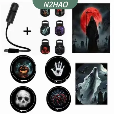 USB Projector Light Versatile Halloween Christmas Lamp for Year-round Celebrations