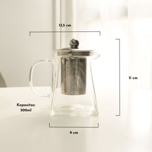 Teacup Sua Gelas Kaca Minum Teh dengan Saringan/Glass Mug with Infused Filter