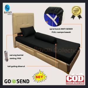 SPREI KARET ANTI LEPAS / ANTI GESER (SET) Uk. 200x200x15-20cm POLOS KASUR BUSA