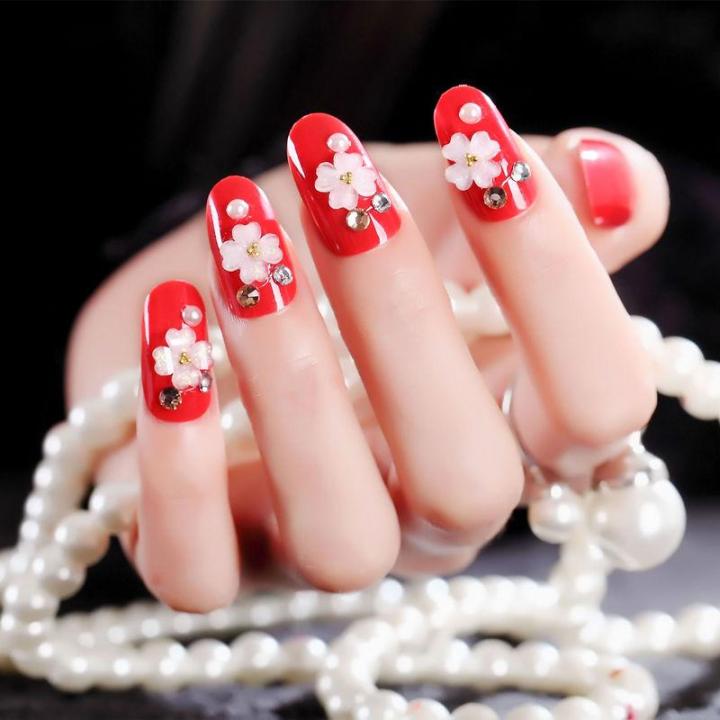 Acrylic Nails Engagement Nail Color 24pcs Chic Acrylic Design Nail