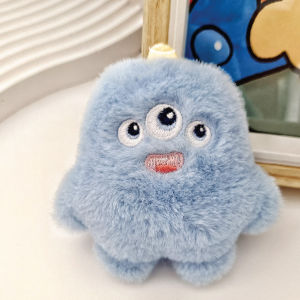 One-eyed Little Monster Key Chain Three-eyed Cute Monster Key Ornaments Couple Key Chain Small Gift Keychain Keychain Bear Keychain Cute Keychain Key Pendant Backpack Keychain Schoolbag Keychain Cute Pendant ins Internet Celebrity Keychain