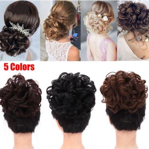 SURRIP FASHION ผู้หญิง คลิปง่ายๆ คลื่นหยิก ชิญอง มัดผม ผมสังเคราะห์ ต่อผมหางม้า