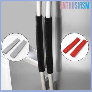 【Enthusiasm】🌟🌟【Hot Sale】🎈 2 cái vải nhung mềm tay nắm cửa tủ lạnh tay cầm giữ chống tĩnh điện tay cầm bảo vệ thiết bị nhà bếp sạch sẽ tay cầm trang trí