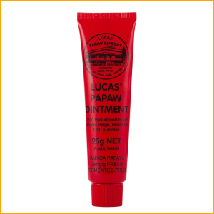 Lucas Papaw Lip Treatment Used for Minor Burns & Scalds Sunburn Gravel Rash Cuts & Minor Open Wounds