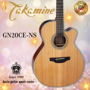 Takamine Acoustic Guitar GN20 CE Natural Satin Solid Cedar Top Okoume Side and back
