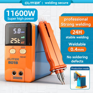 GLITTER 11.6kW Battery Welding Machine High-power Small Handheld Integrated Soldering Pen Spot Welder DIY Set 18650/21700/Nickel Sheet 801B