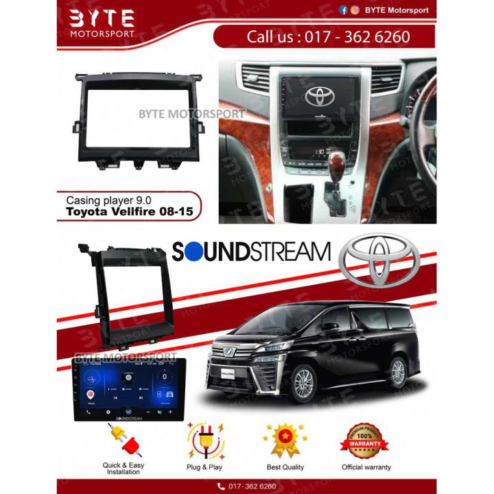 Android 🕷️Toyota Vellfire 2008-2015 Soundstream🇺🇸 Anzuo Android player ...