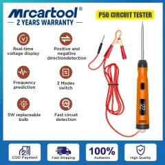 MR CARTOOL T110 Automotive EVAP Smoke Machine, 12V Car Fuel System Leak  Tester Detector with Built-in Vacuum Pump & Pressure Gauge & Air Flow Meter