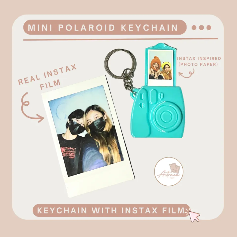 Mini hot sale polaroid keychain