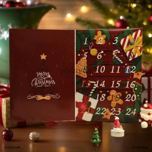 [COD] yixiayun Christmas Advent Filling Box 24 Days Fillable Reusable Kids Christmas Countdown Calendar Gift Box For Candy Toys Jewelry